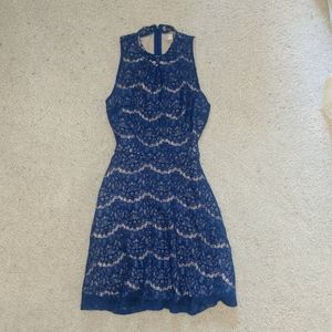 Royal blue lace dress